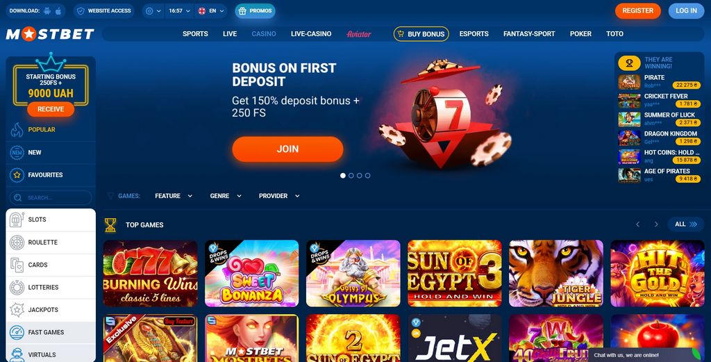 Aplicativo Mostbet para Android e iOS